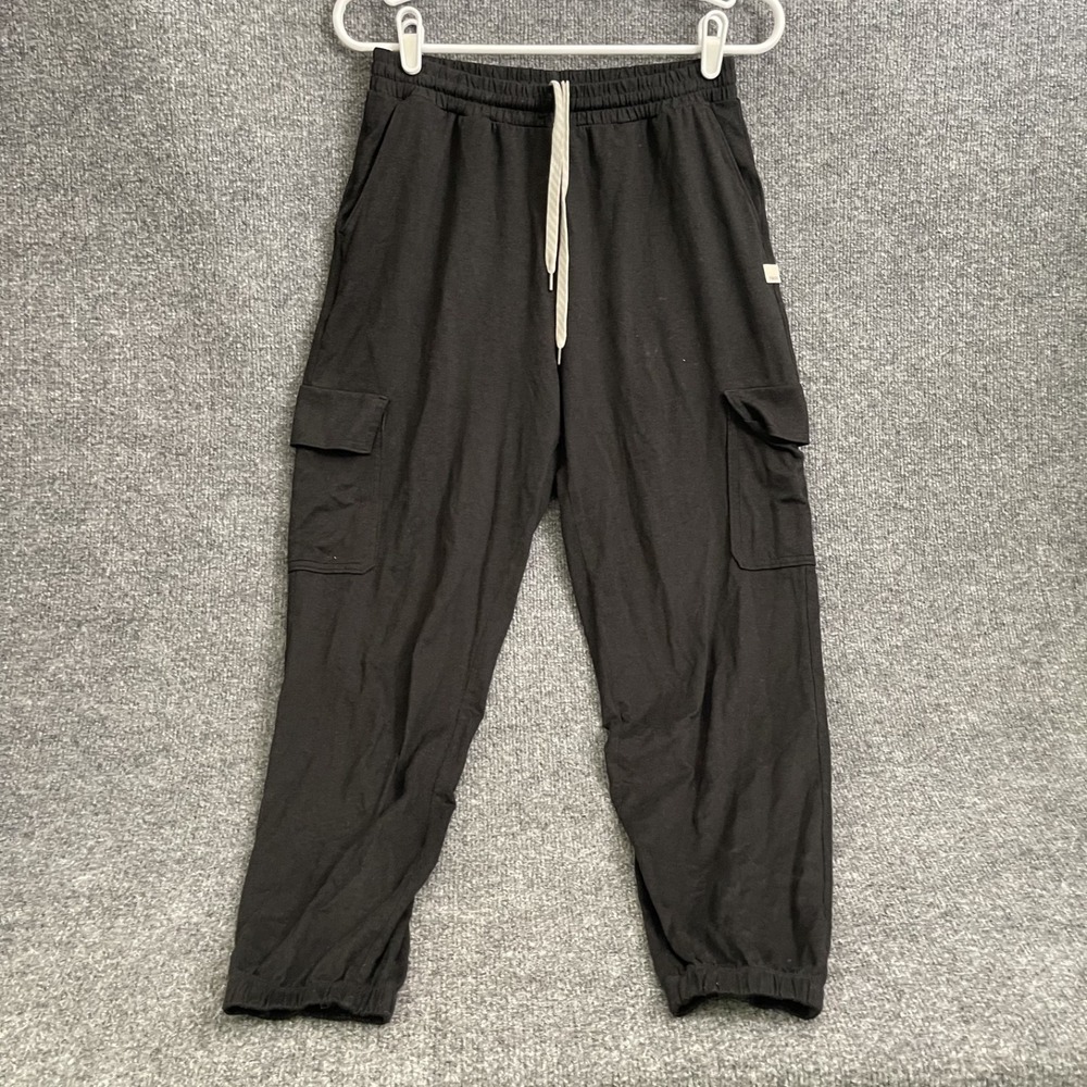 Vuori Boyfriend Cargo Jogger Black Heather Women's Sz S DreamKnit VW4062